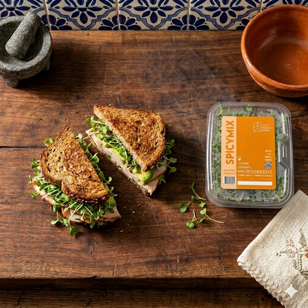 Sándwich de pavo y aguacate