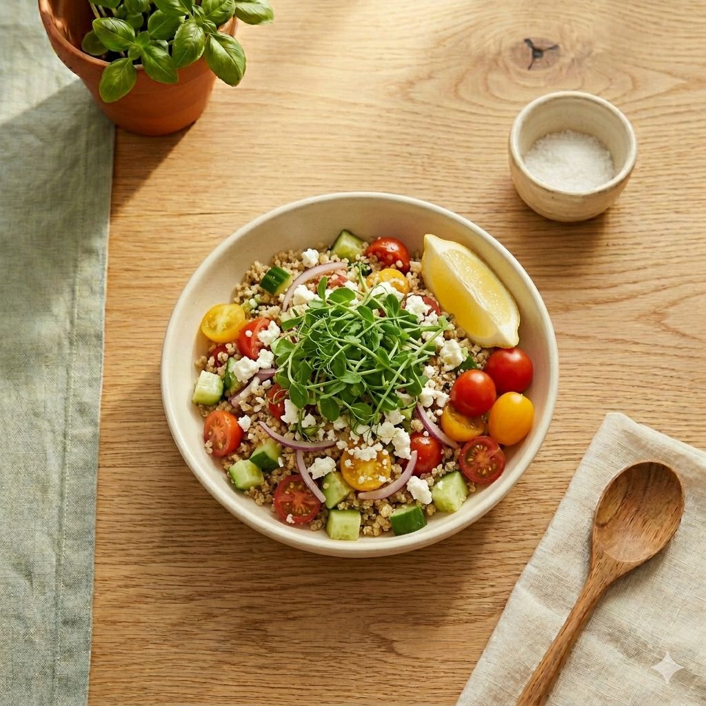 Ensalada de quinoa con Chícharo