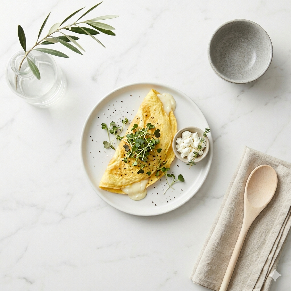 Omelette con micro Brócoli